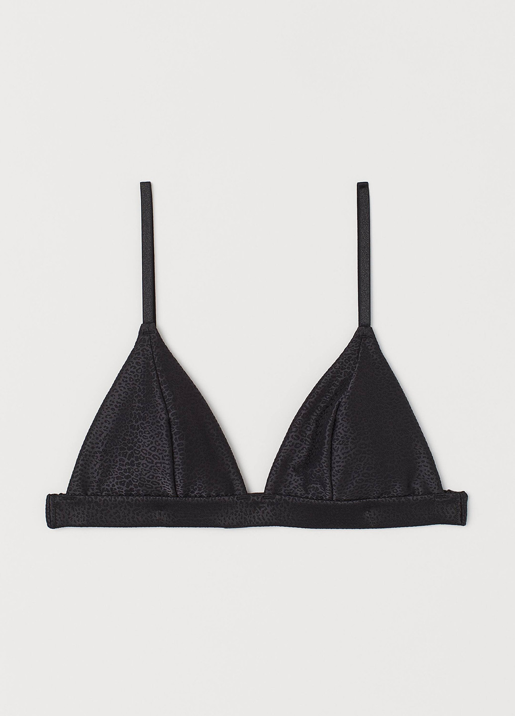 Чёрный бралетт бюстгальтер H&M без косточек полиамид