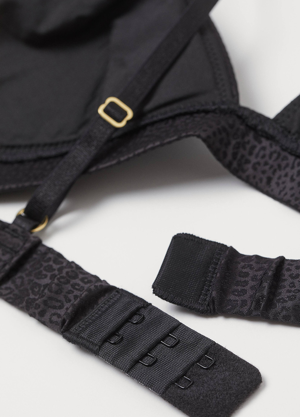 Чёрный бралетт бюстгальтер H&M без косточек полиамид