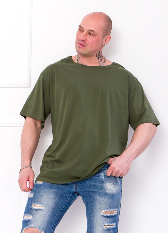 Хаки (оливковая) футболка мужская Носи своє 8121