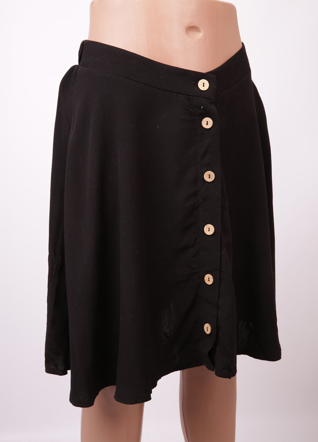 Черная кэжуал однотонная юбка New Look клешированная