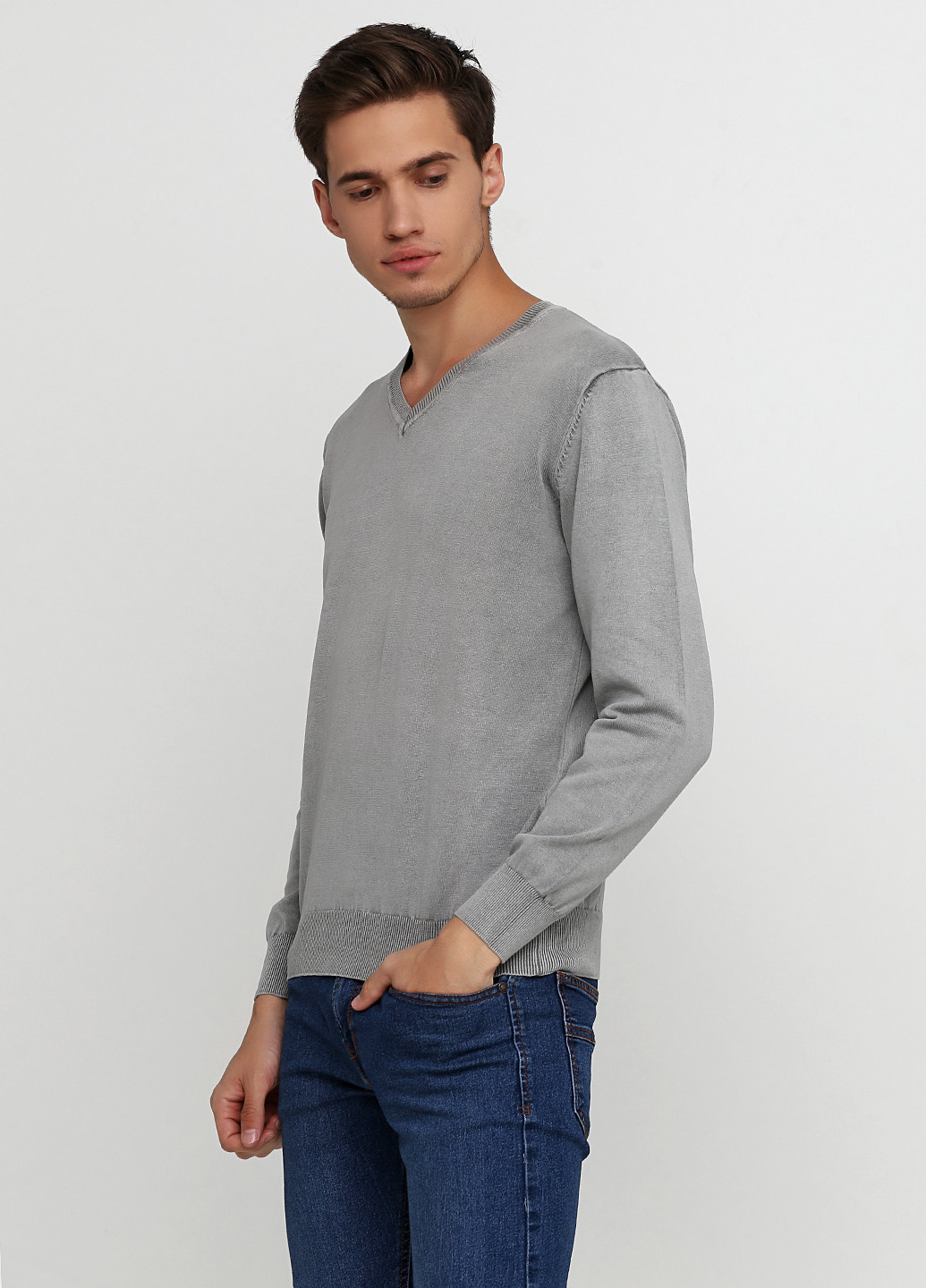 Серый демисезонный пуловер пуловер Cashmere Company