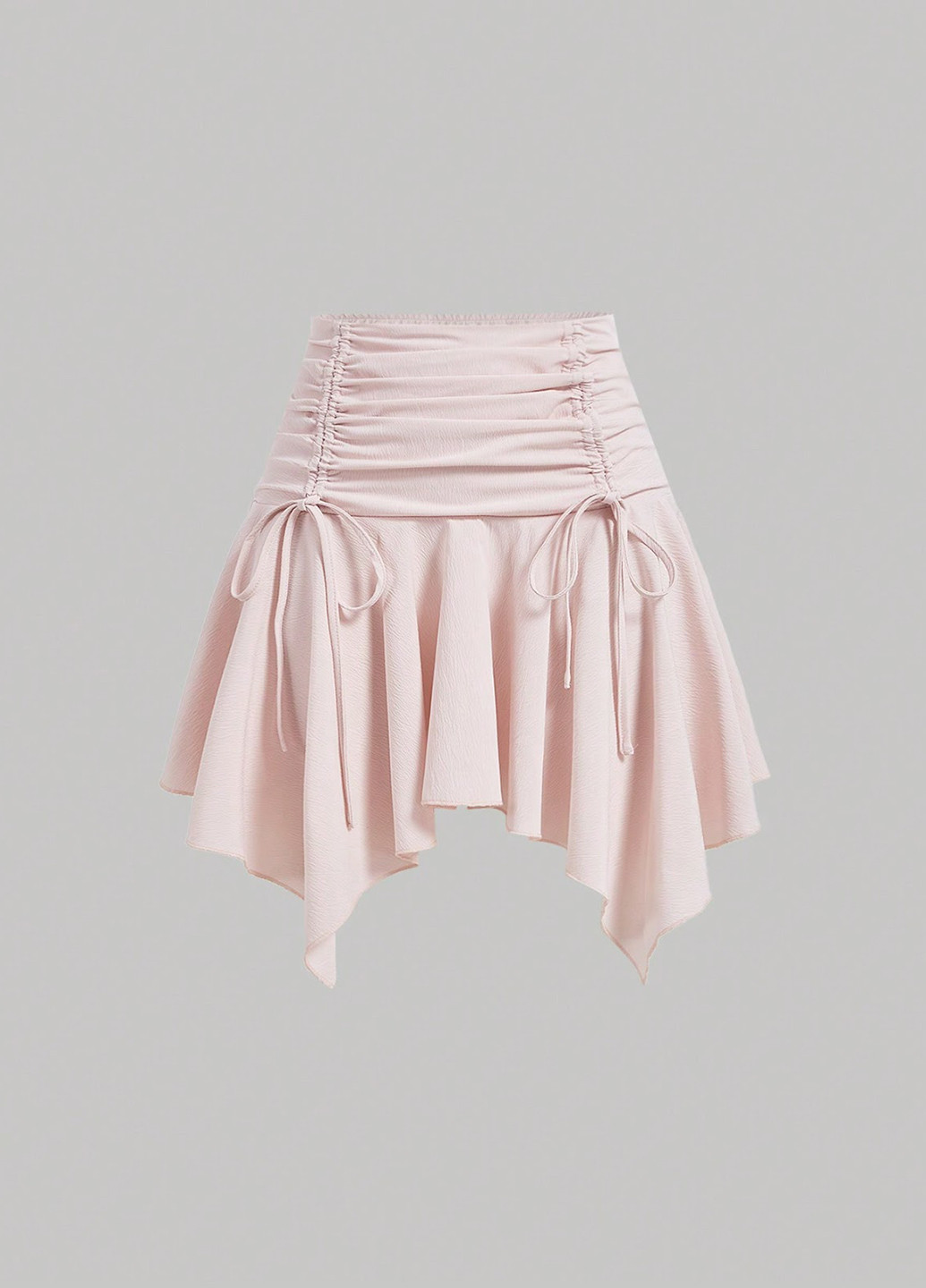 Светло-розовая кэжуал однотонная юбка SHEIN а-силуэта (трапеция)