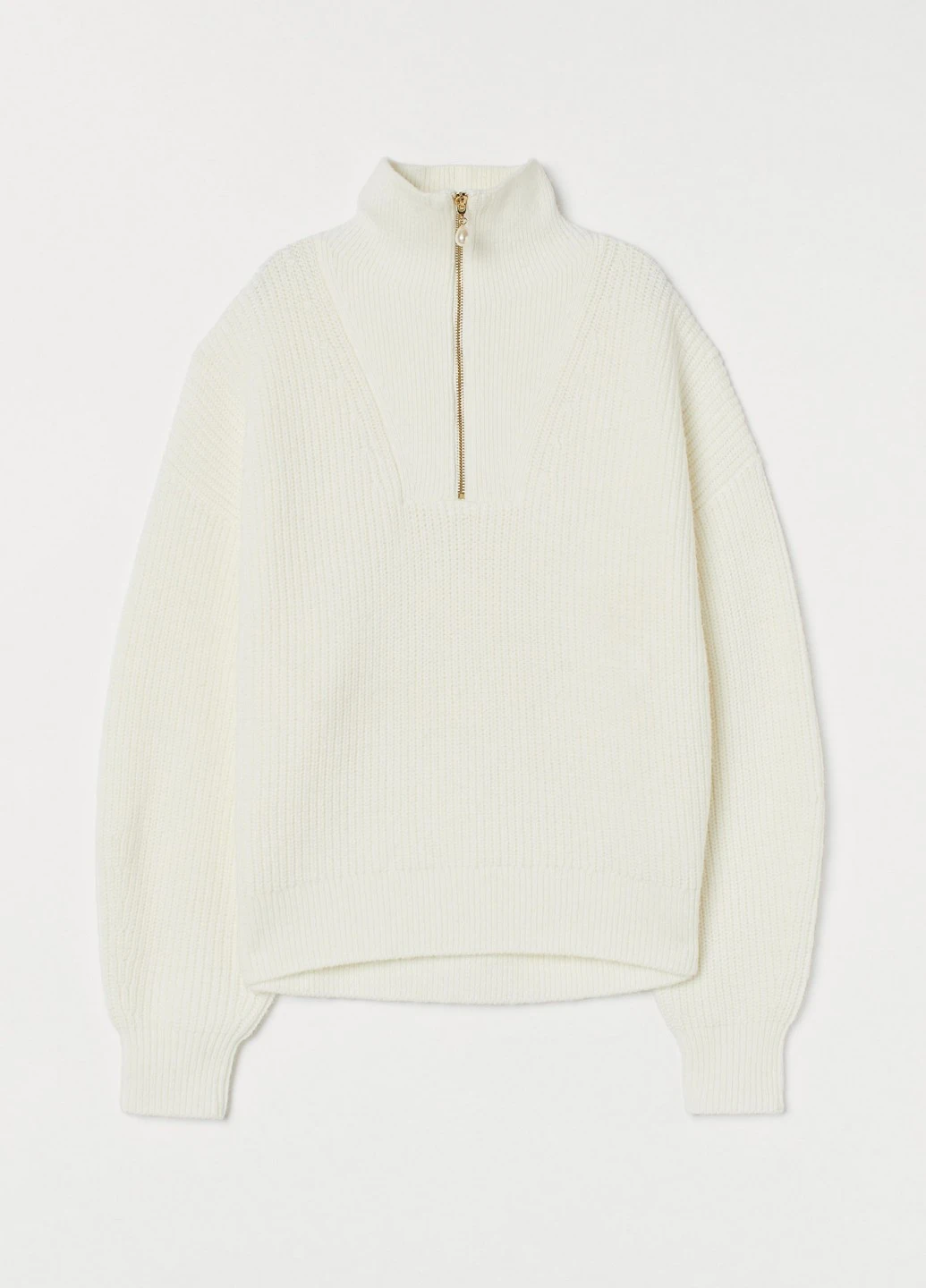 Белый демисезонный свитер H&M