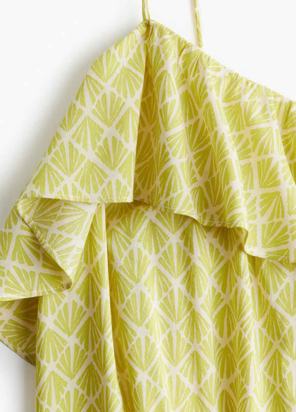 Світло-жовтий кежуал сукня а-силует, сукня-комбінація H&M з геометричним візерунком