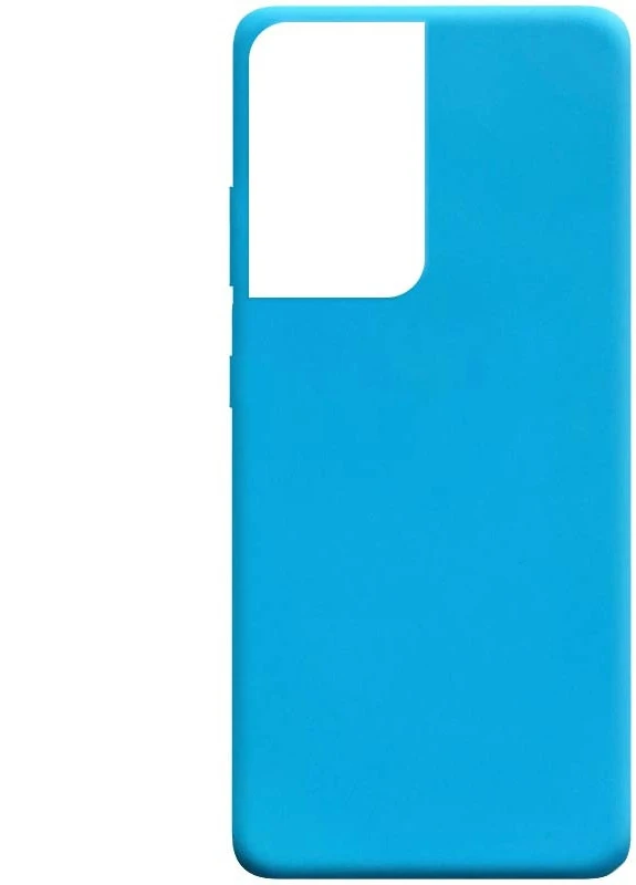 Силіконовий чохол Candy для Samsung Galaxy S21 Ultra Блакитний (is_00000041909_5) Epik (238479956)