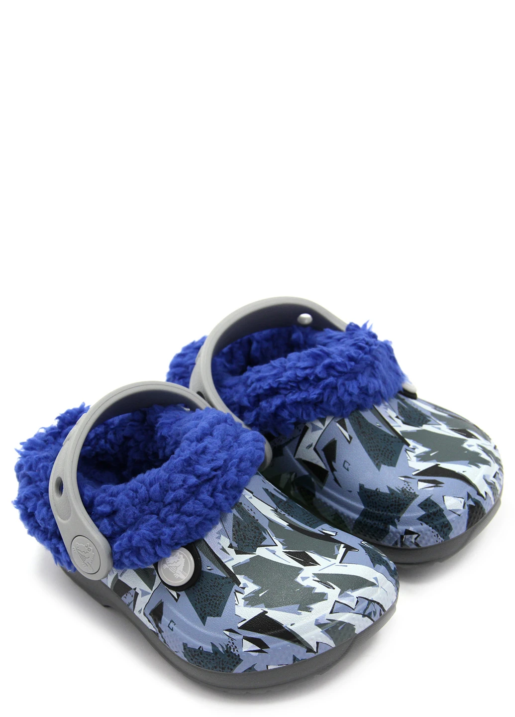 Серые сабо для мальчиков blitzen iii graphic clog k Crocs