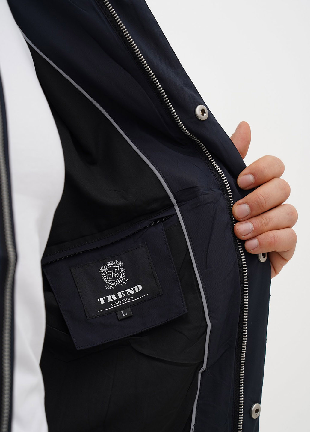 Бомбер Trend Collection на молнии, на кнопках (303730773)