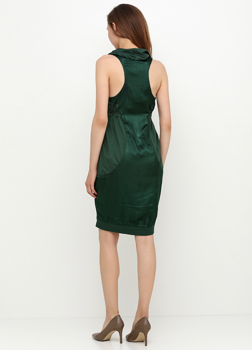 Зеленое кэжуал платье Miss Sixty однотонное
