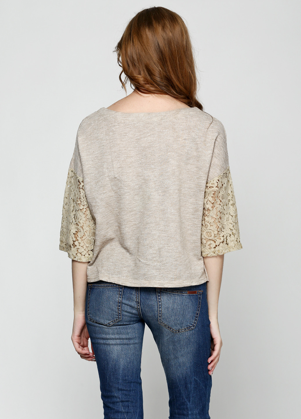 Бежевий світшот Paccia (18218613)