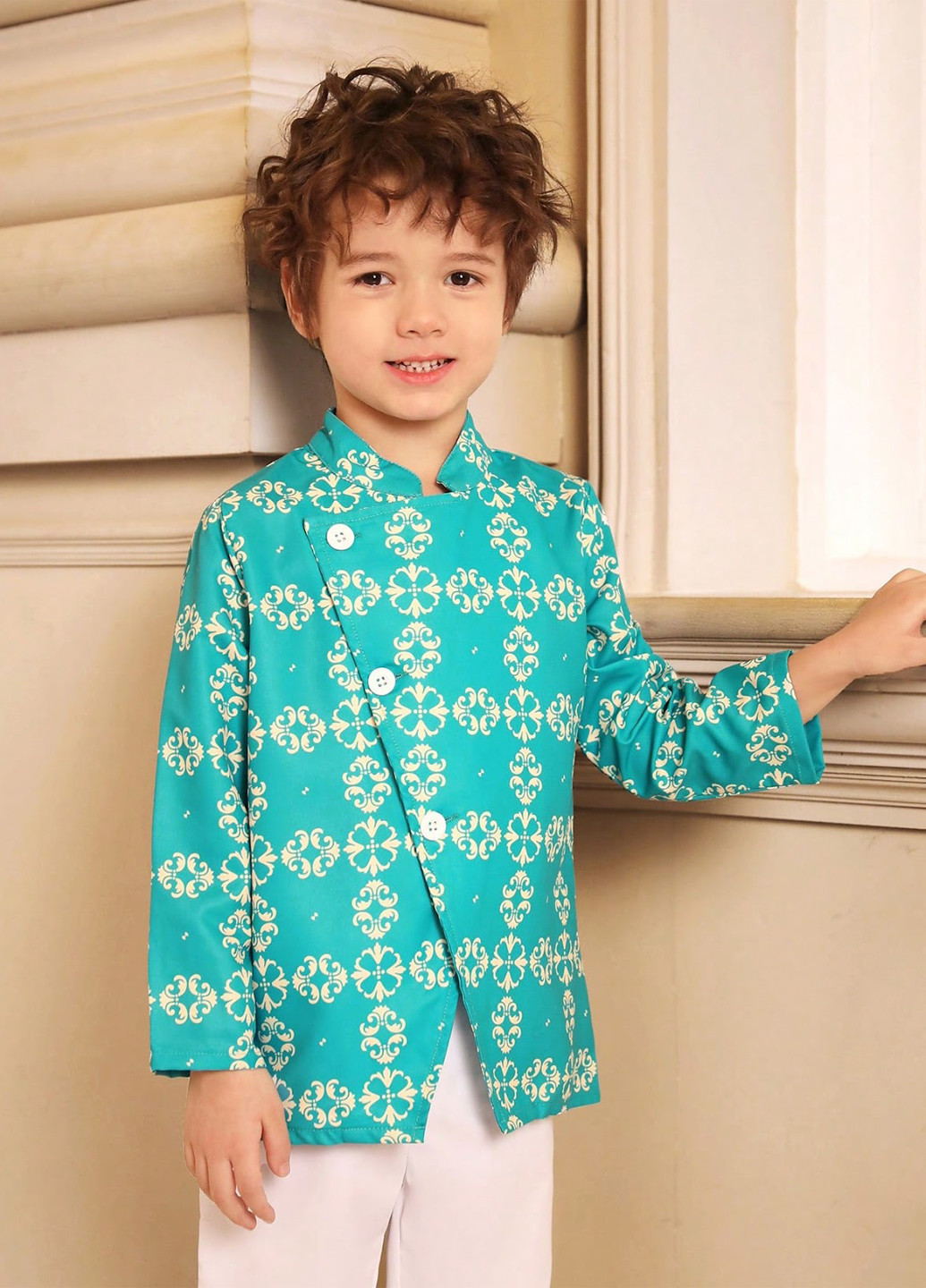 Комбінований демісезонний костюм (піджак, штани) SHEIN