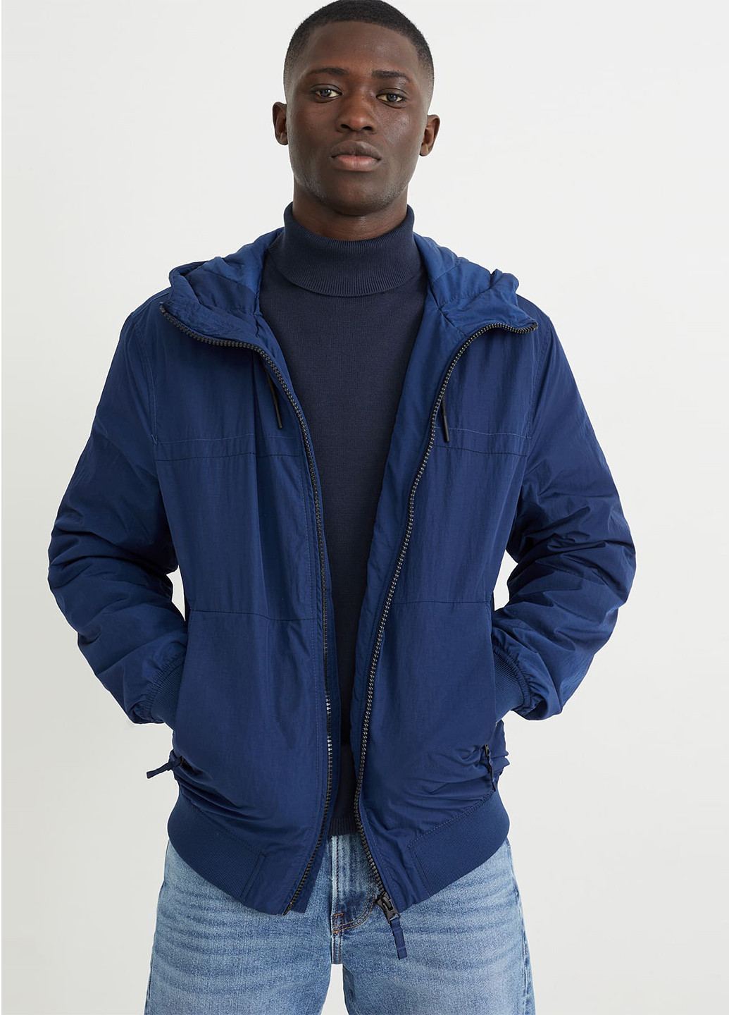 Синя демісезонна куртка C&A