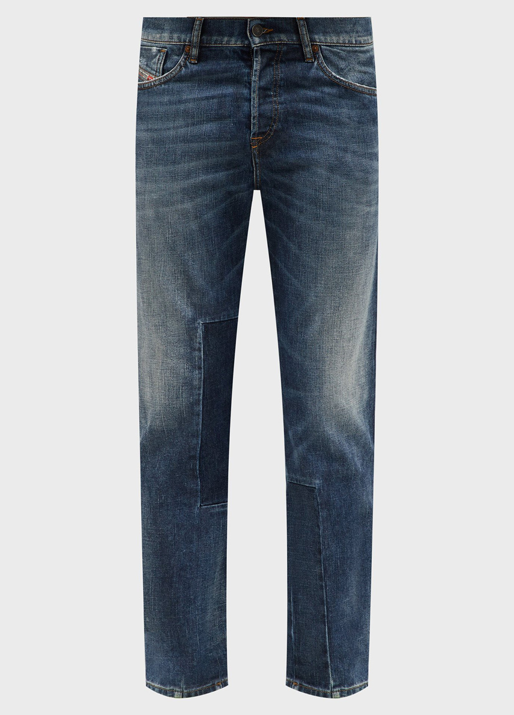 Синие демисезонные прямые джинсы Diesel