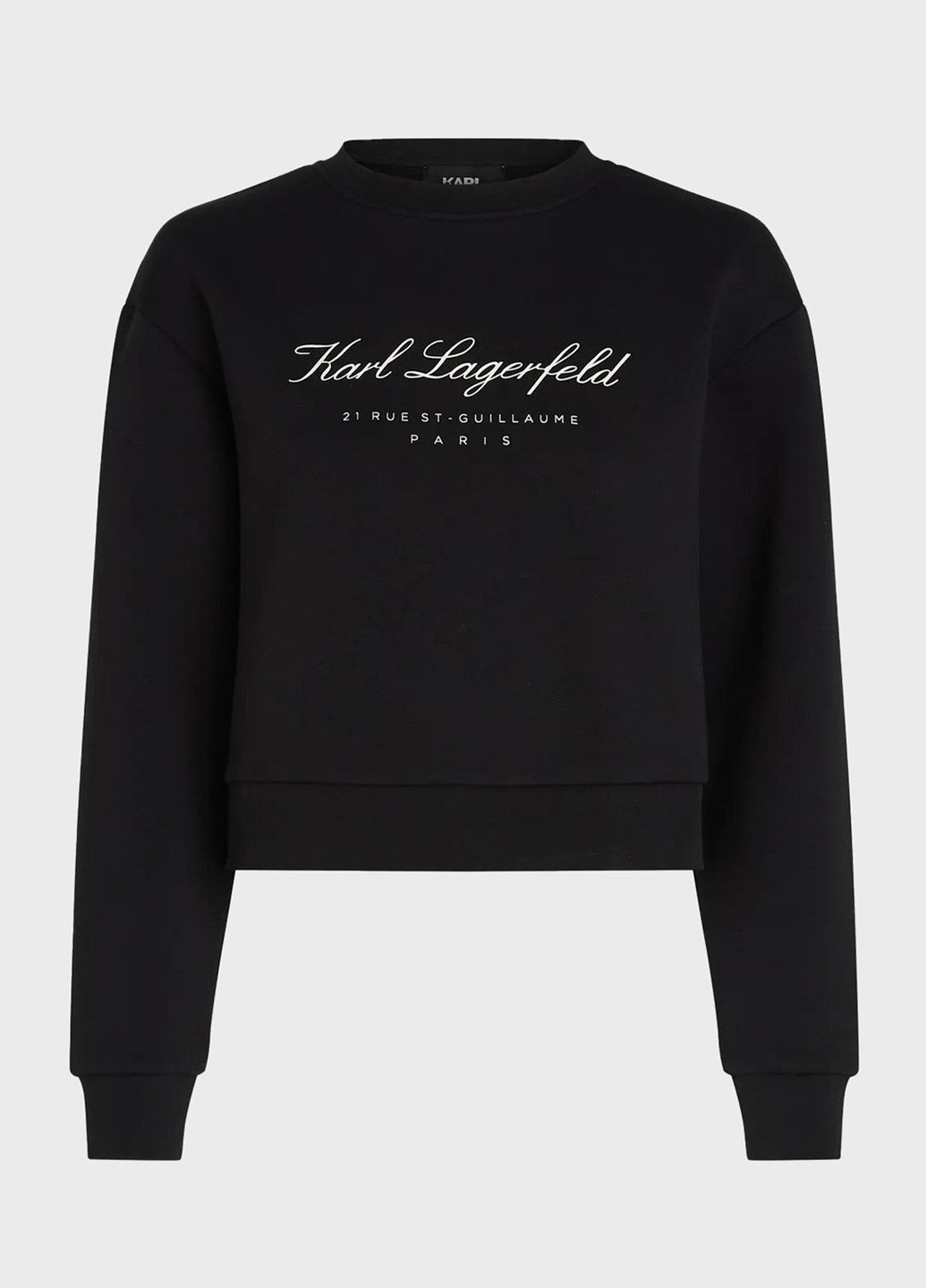 Чорний світшот Karl Lagerfeld логотип без декору (346698330)