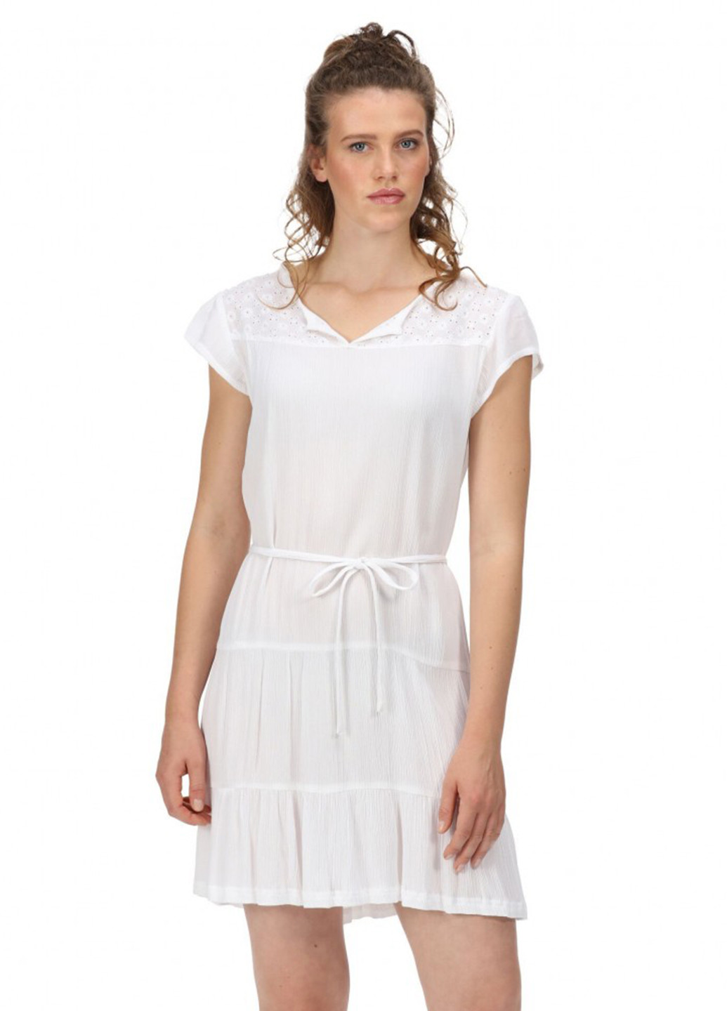 Белое кэжуал платье Regatta однотонное