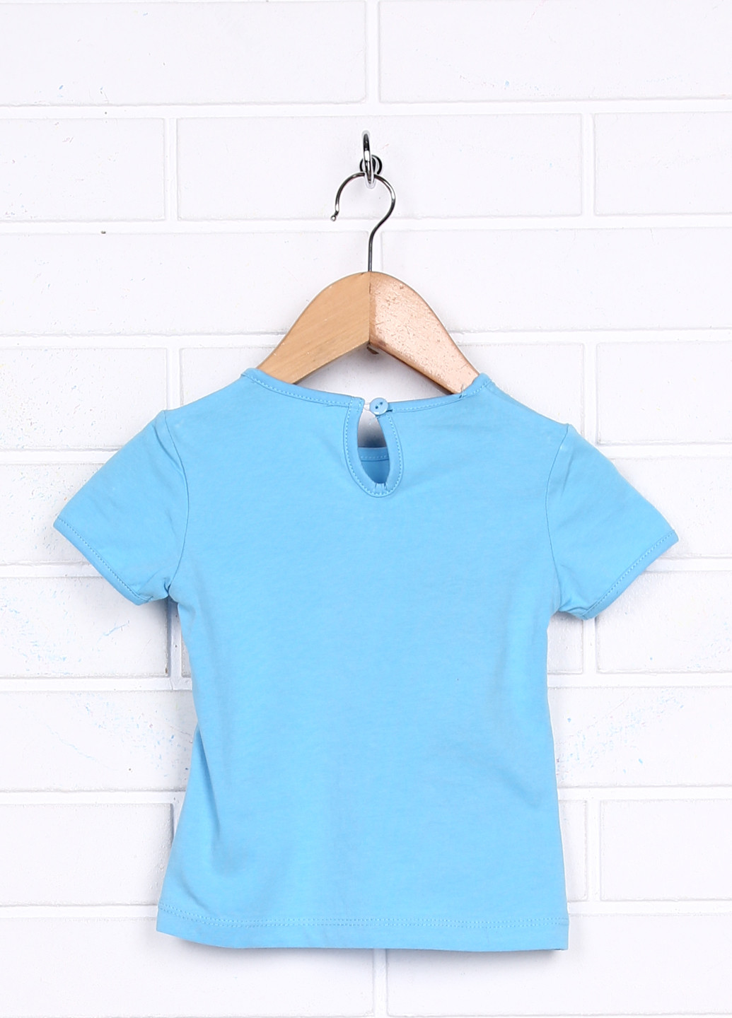 Голубая летняя футболка с коротким рукавом Guru