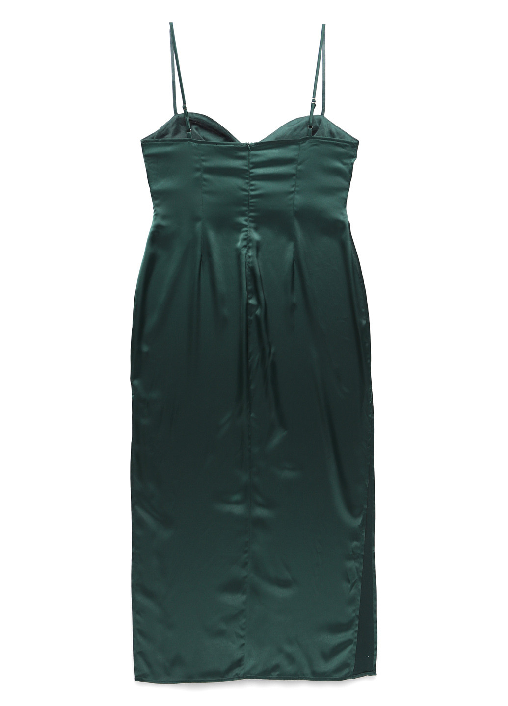 Темно-зелена кежуал сукня сукня-комбінація PrettyLittleThing однотонна