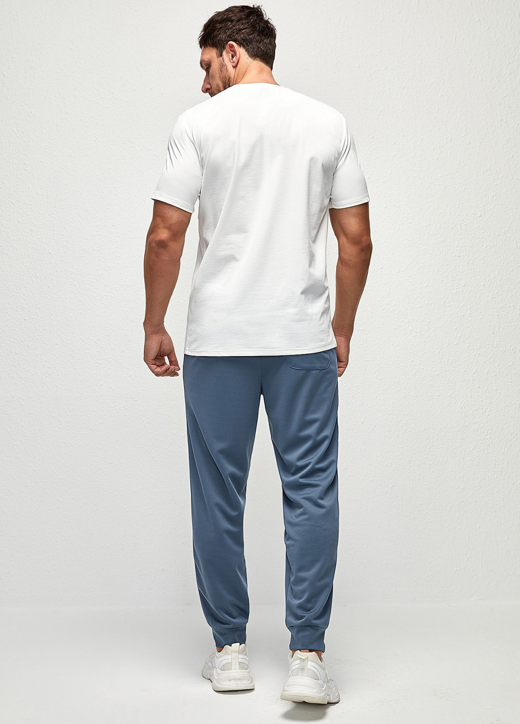 Сіро-синій літній комплект (футболка, штани) SHEIN
