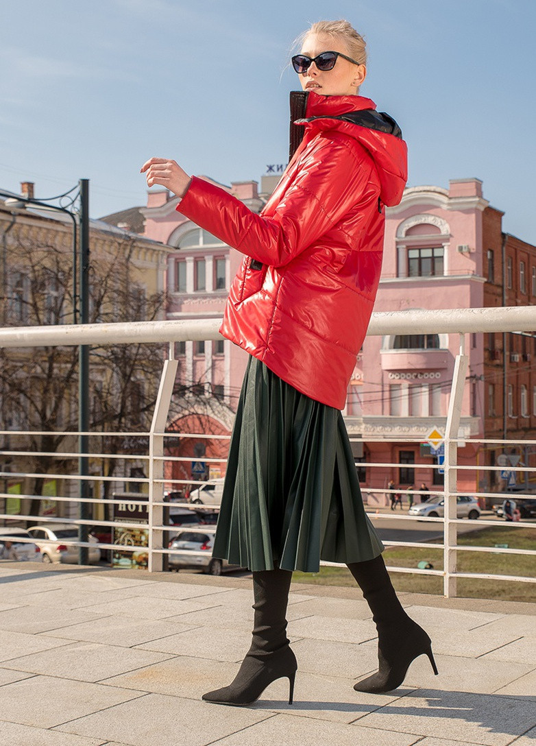 Червона демісезонна куртка Modniy OAZIS