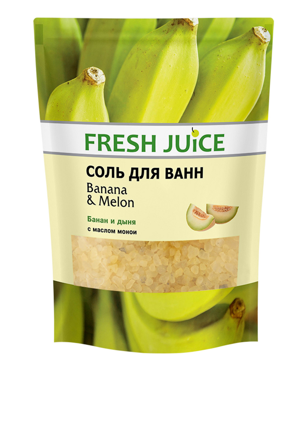 Сіль для ванн Банан і диня, 500 мл Fresh Juice (79585179)