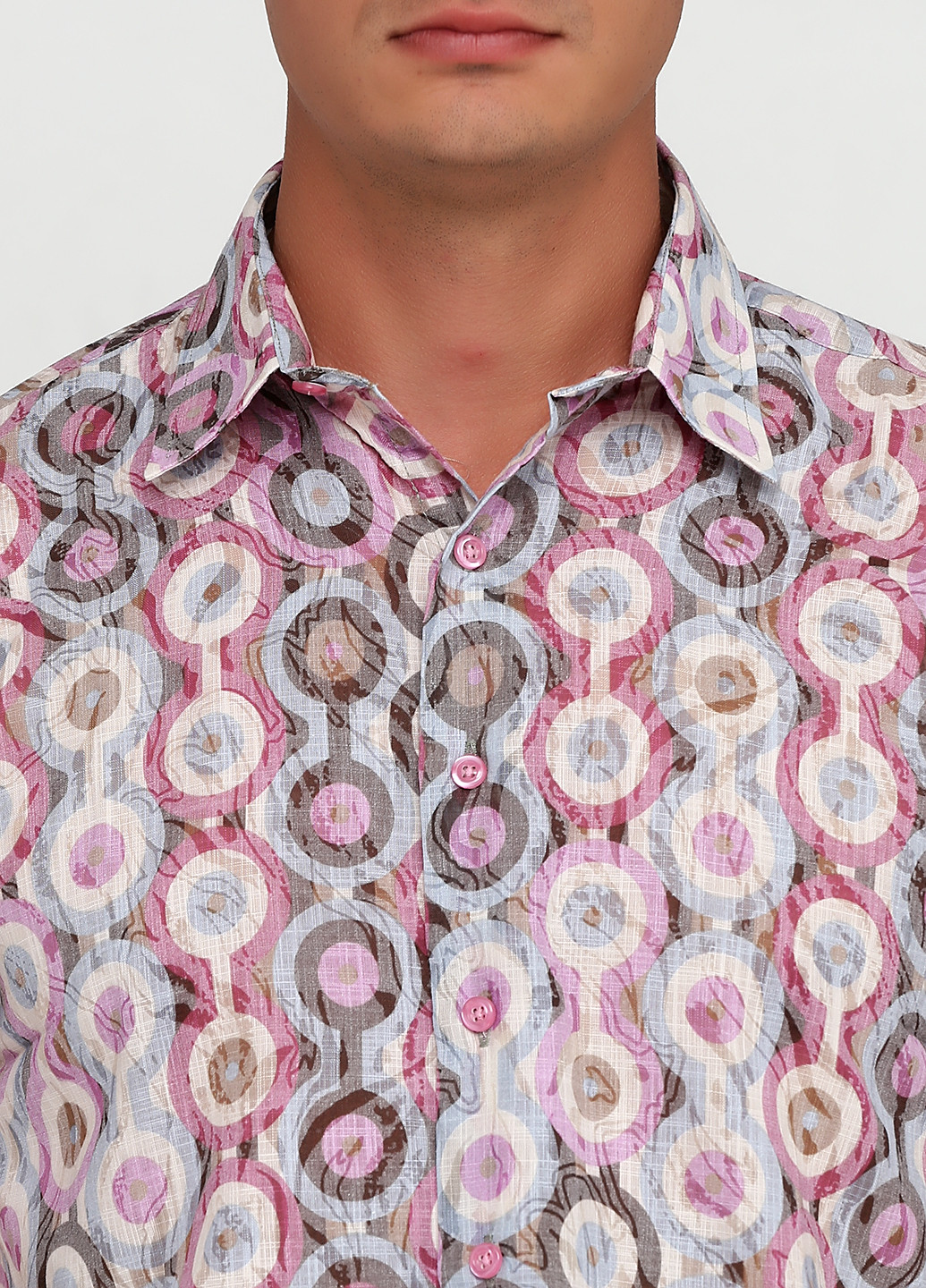Розово-лиловая кэжуал рубашка с рисунком White Mountain