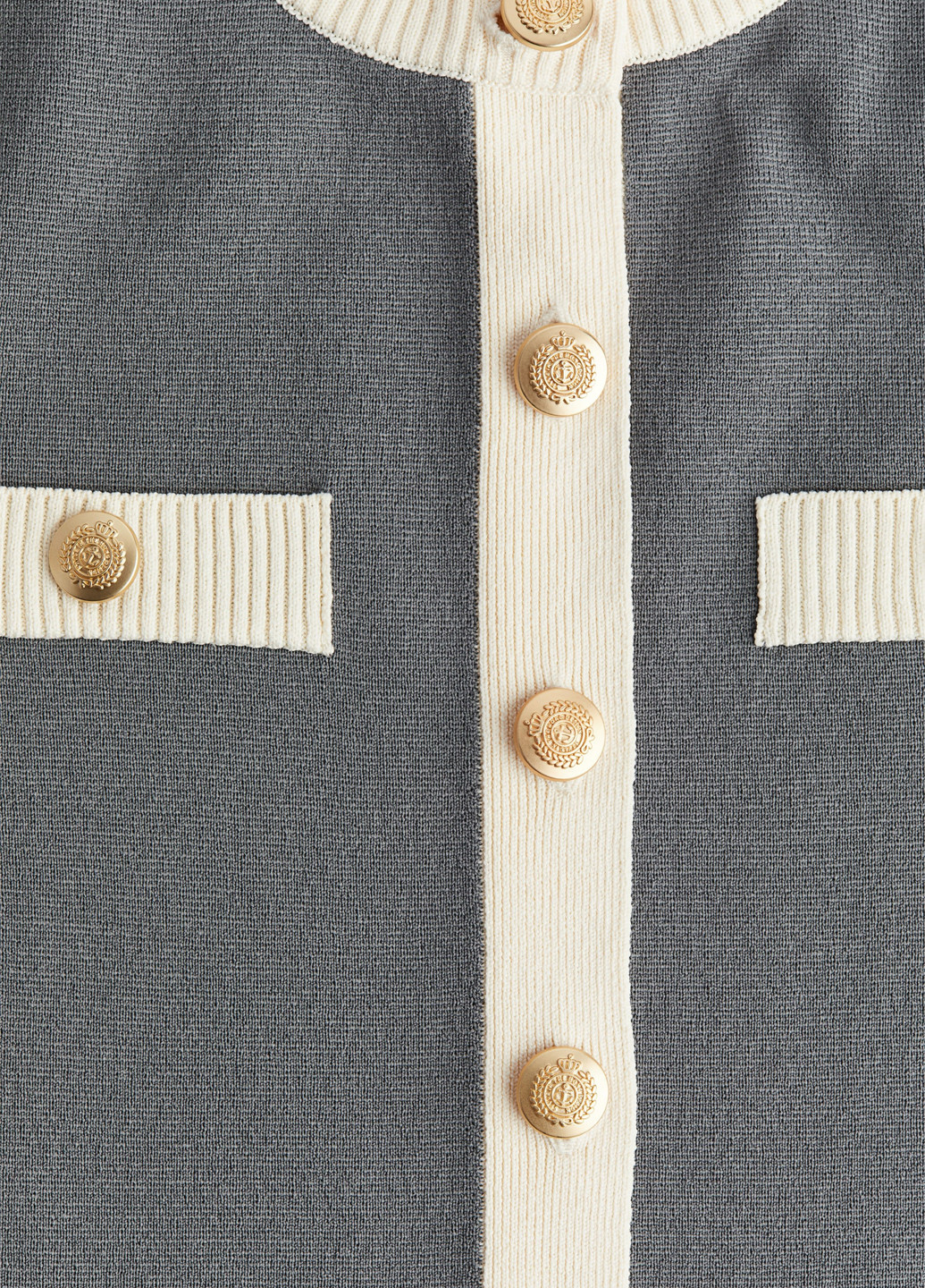 Сіра ділова, кежуал сукня H&M однотонна