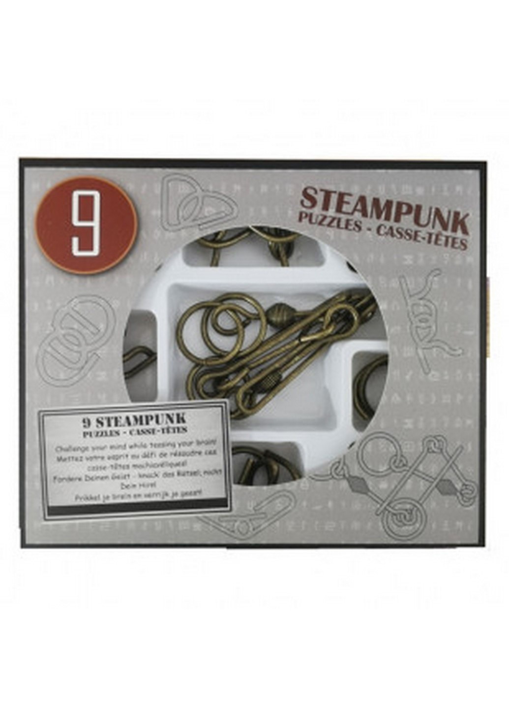 Набір головоломок 9 Steampunk Puzzles | Gray set 473207 Eureka 3D Puzzle (215660449)
