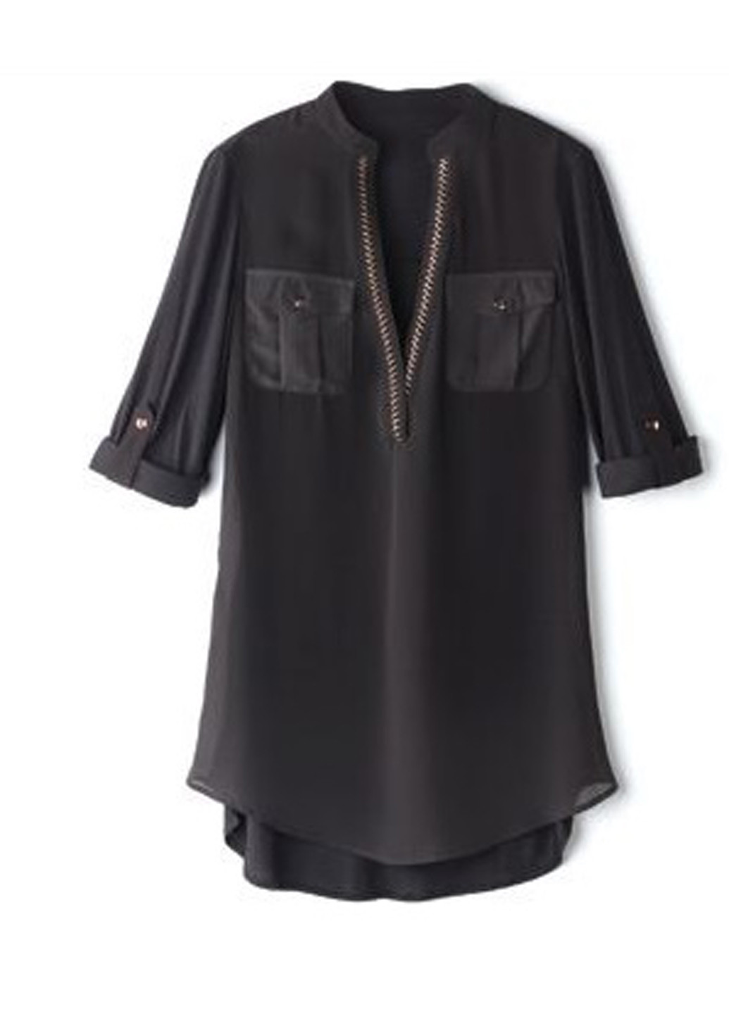 Черная демисезонная блуза Signature Collection