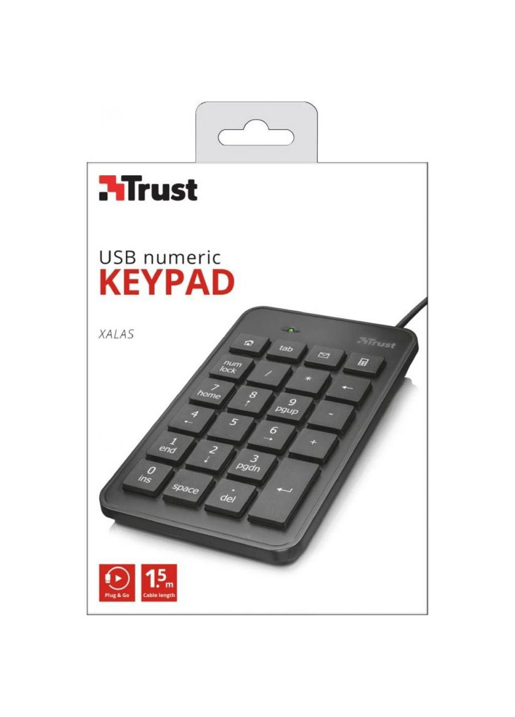 Клавиатура Xalas USb numeric keypad (22221) Trust (250604499)