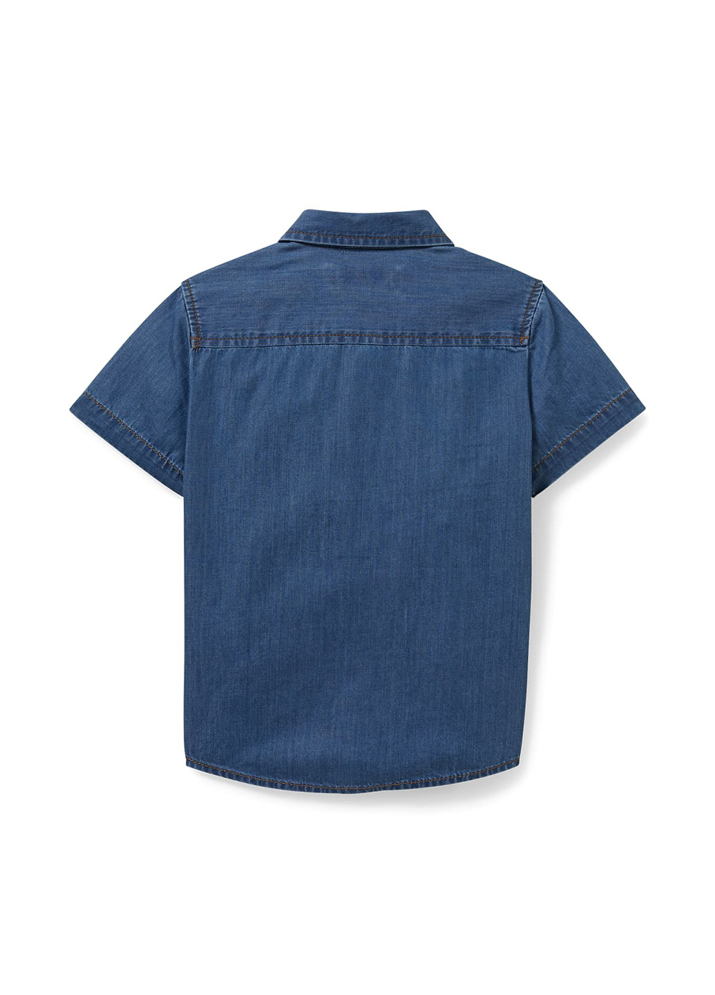 Синяя джинсовая, кэжуал рубашка однотонная C&A