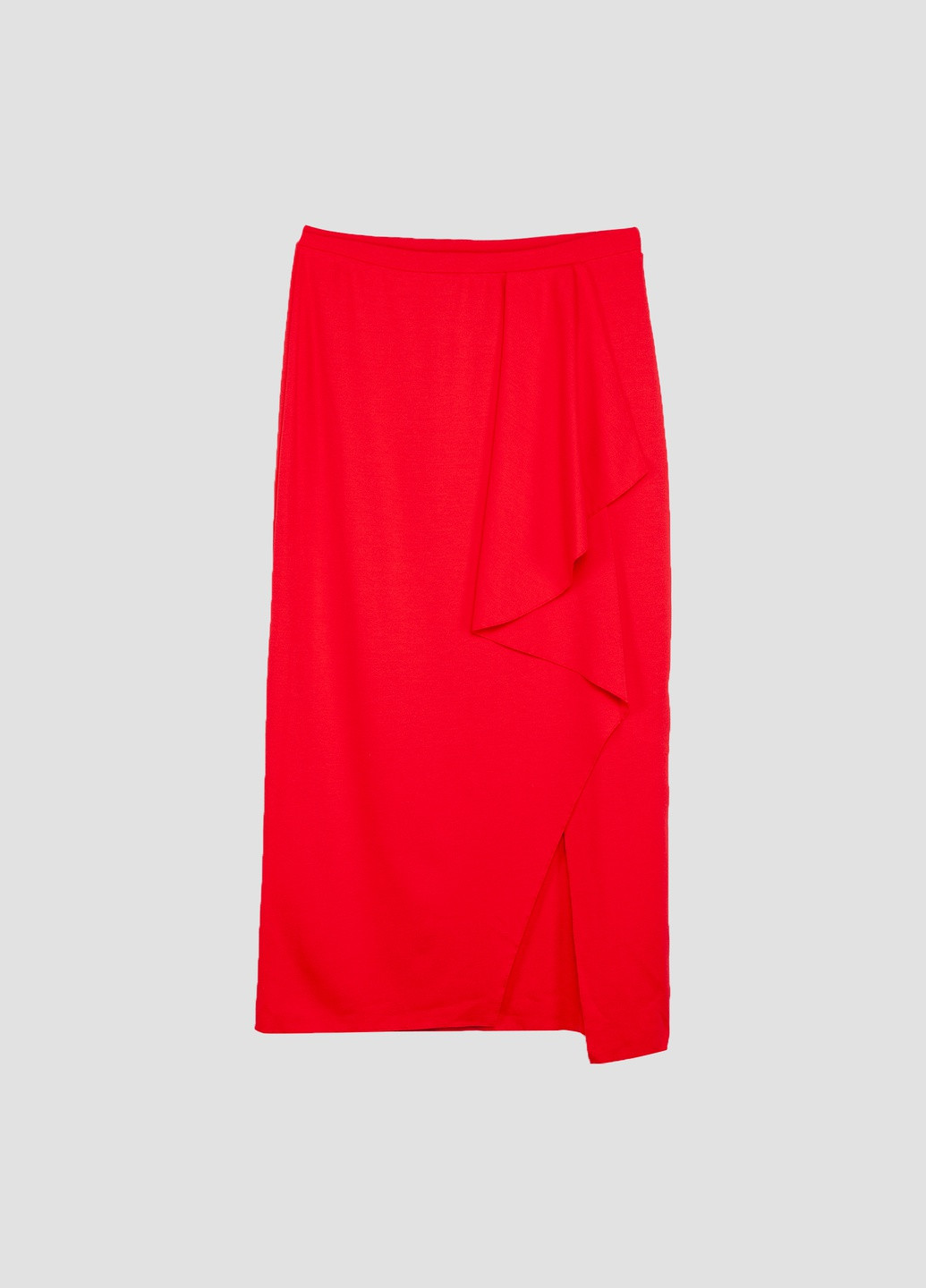 Красная кэжуал однотонная юбка MINT&BERRY