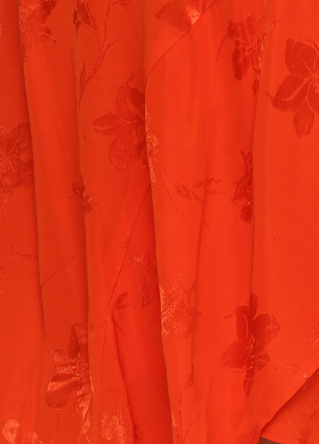 Оранжевая кэжуал с рисунком юбка Bershka а-силуэта (трапеция)