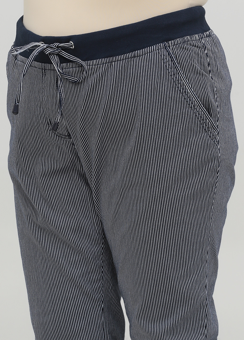 Темно-синие кэжуал демисезонные клеш брюки Long Island