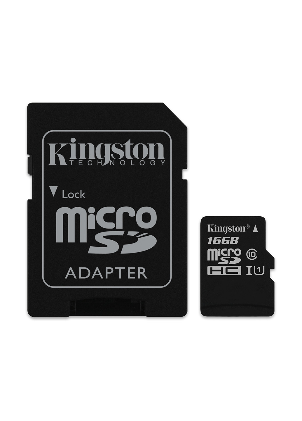 Карта пам'яті microSDHC 16GB C10 UHS-I (R80MB / s) + SD-adapter (SDCS / 16GB) Kingston карта памяти kingston microsdhc 16gb c10 uhs-i (r80mb/s) + sd-adapter (sdcs/16gb) (132572705)