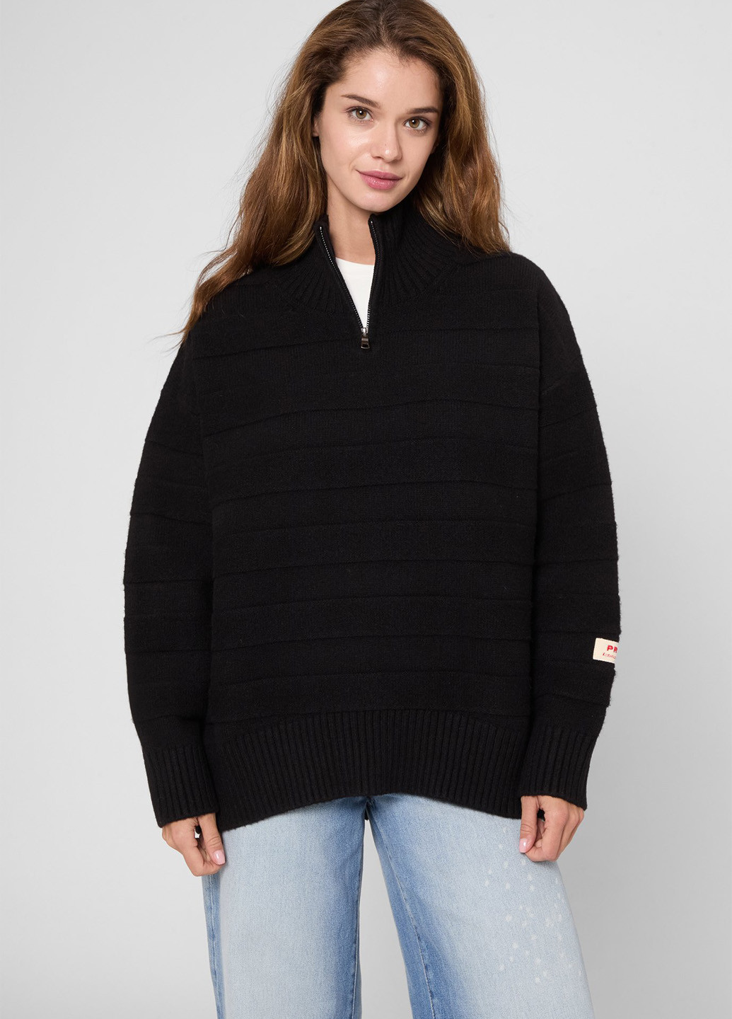Черный зимний свитер PRPY