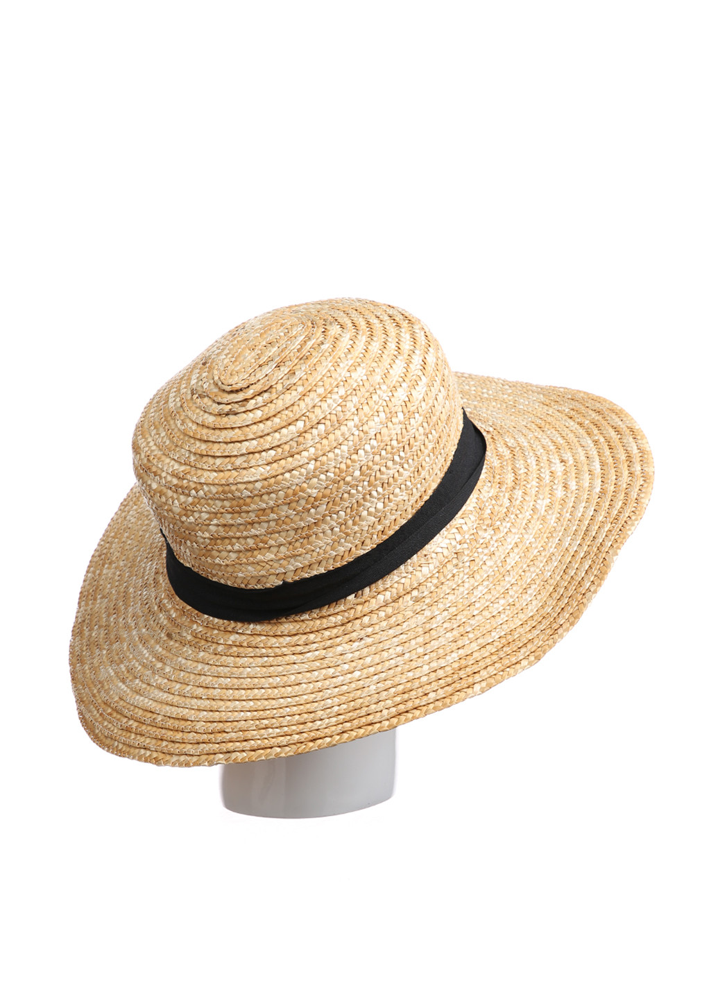 Шляпа H&M однотонная песочная кэжуал солома