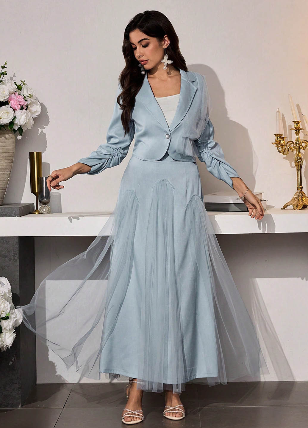 Костюм (жакет, юбка) SHEIN (366268309)