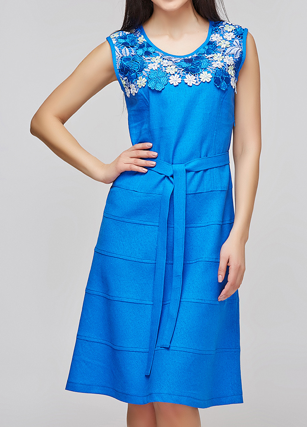 Синя кежуал сукня DANNA з квітковим принтом