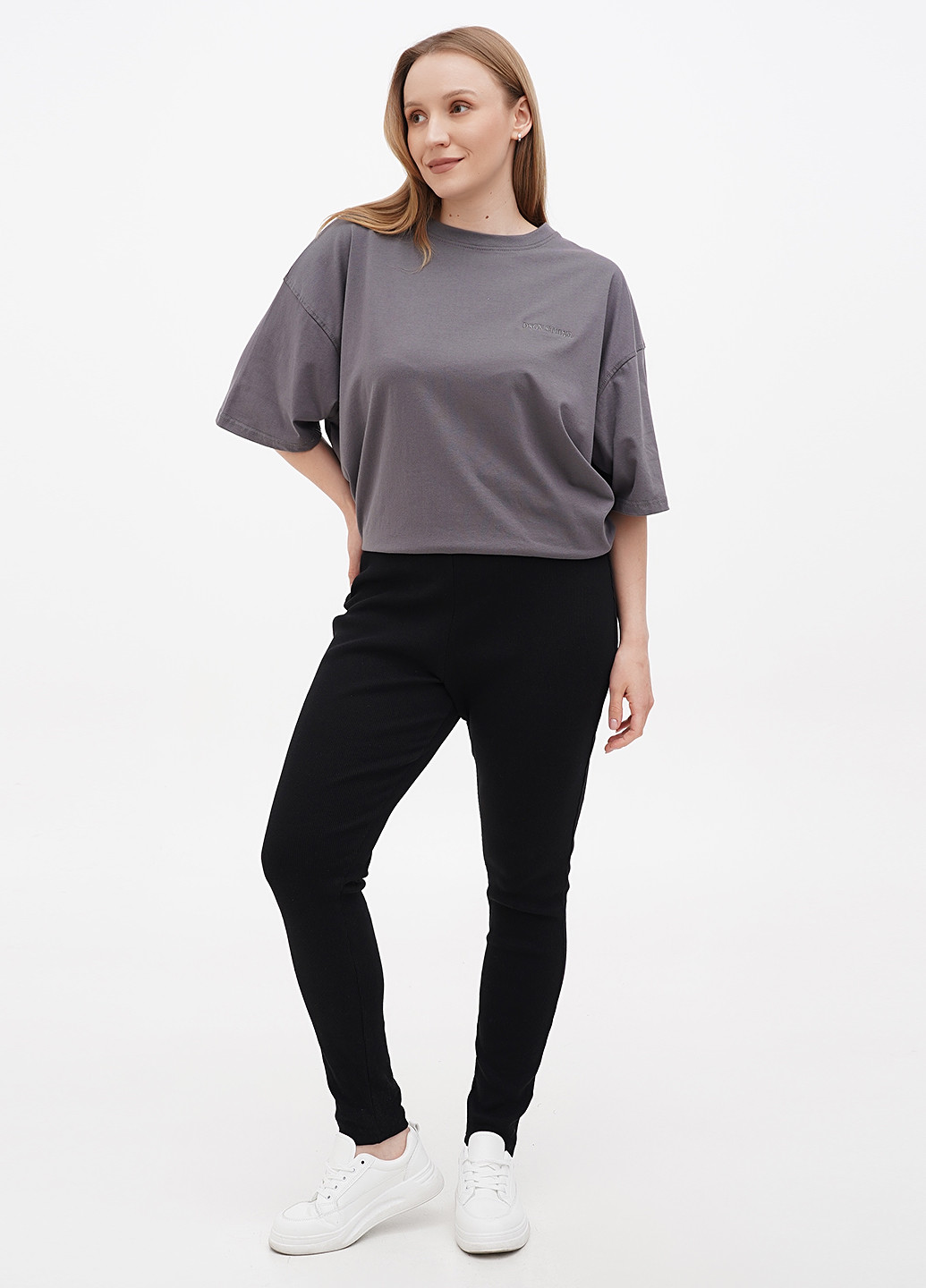 Черные демисезонные леггинсы Boohoo