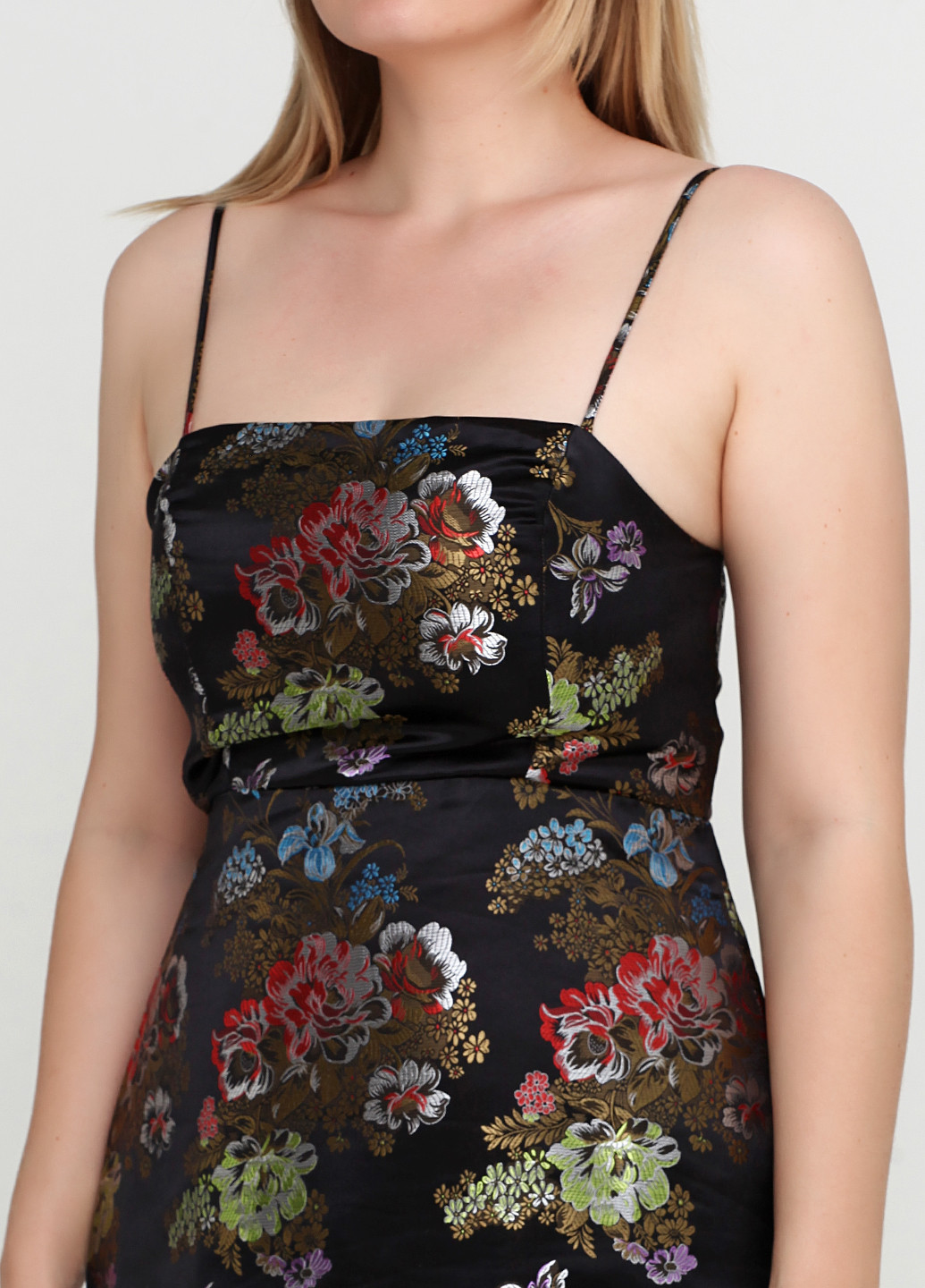Черное кэжуал платье New Look с цветочным принтом
