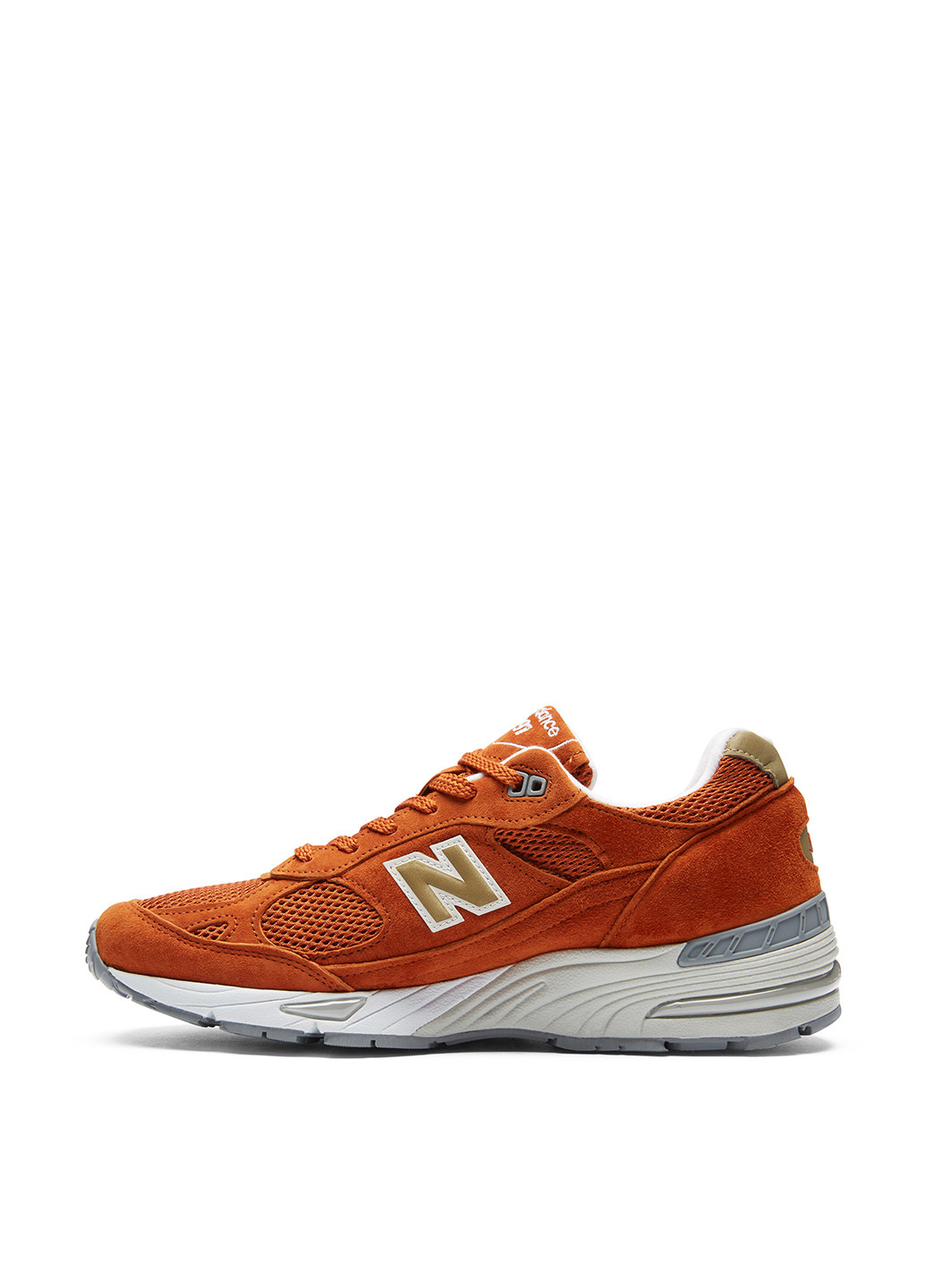 Оранжевые всесезонные кроссовки New Balance 991.0