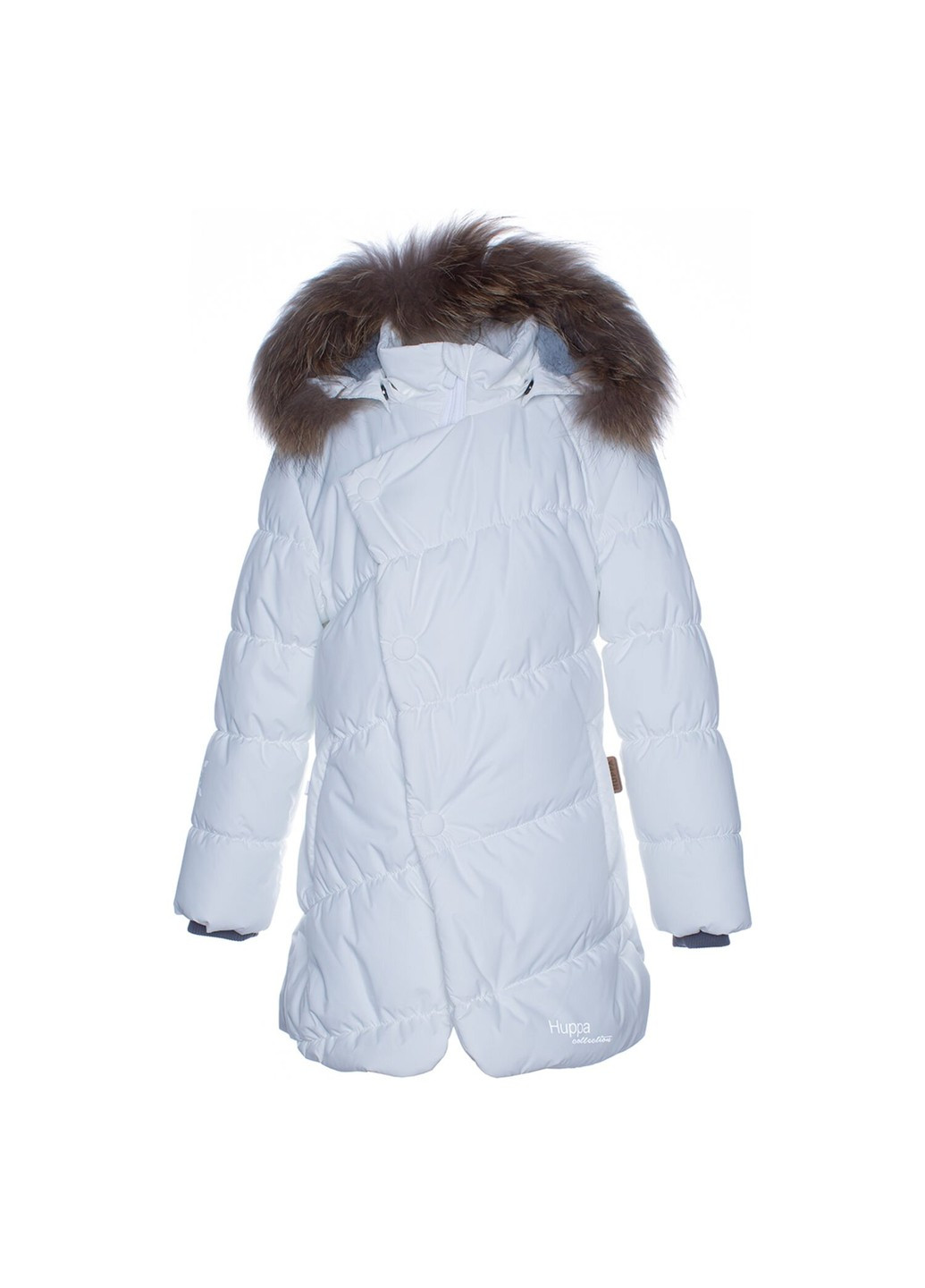 Белая зимняя куртка зимняя rosa 1 Huppa