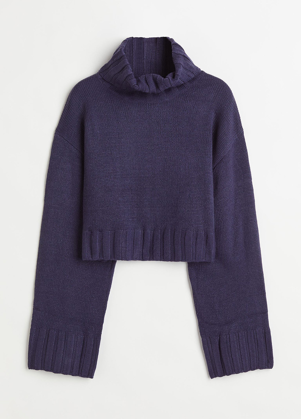 Темно-фиолетовый демисезонный свитер H&M