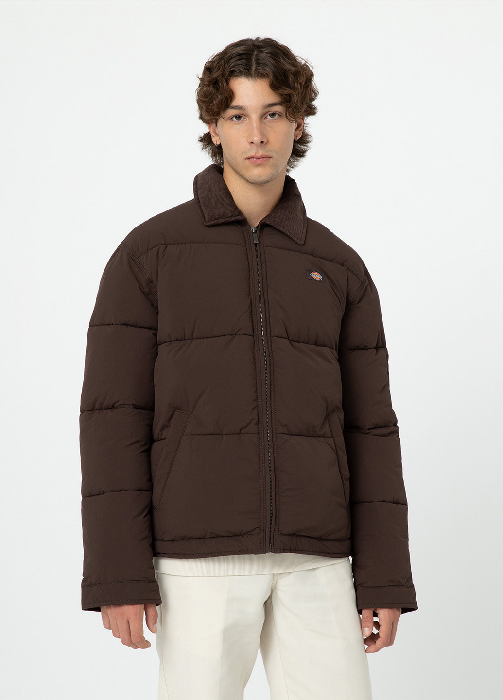 Темно-коричневая зимняя куртка Dickies
