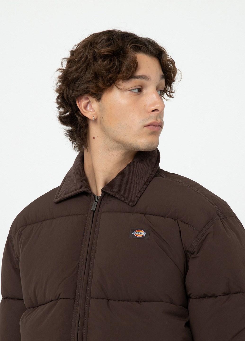Темно-коричневая зимняя куртка Dickies