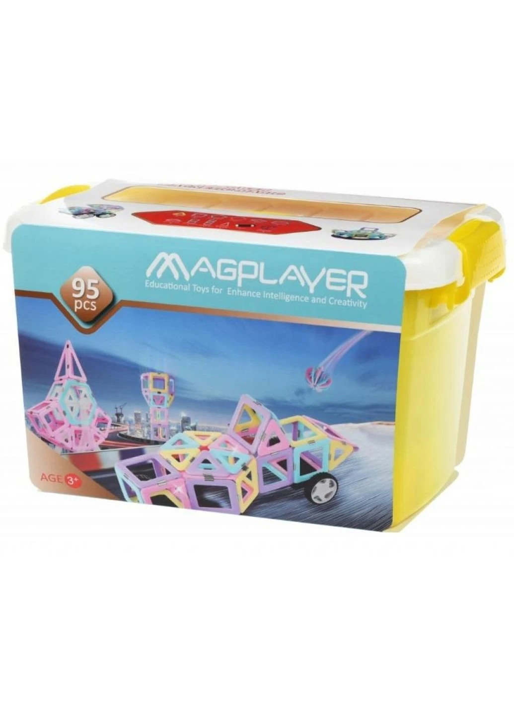 Конструктор магнітний набір бокс 95 ел. (MPT2-95) MagPlayer магнитный набор бокс 95 эл. (198484009)