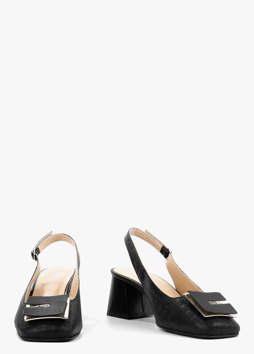 Le'BERDES Туфлі слінгбекі чорний з натуральна шкіра, україна — демісезон (328003894)