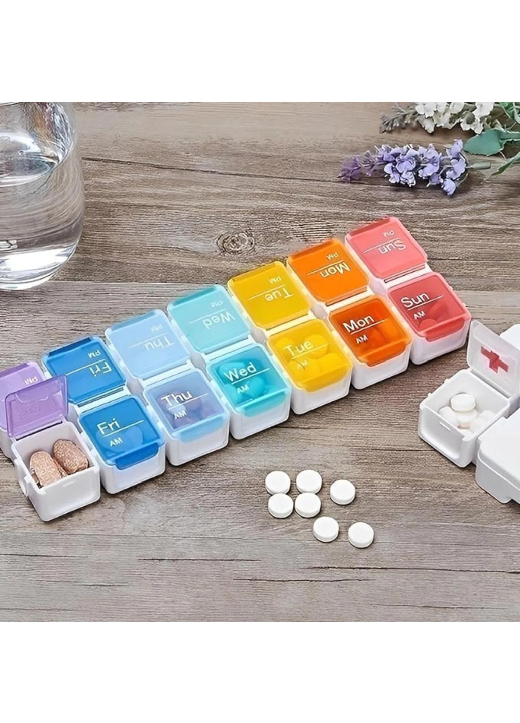 Таблетниця органайзер з таймером на 15 комірок, 30х7, 5х3 см TV-magazin (293107093)