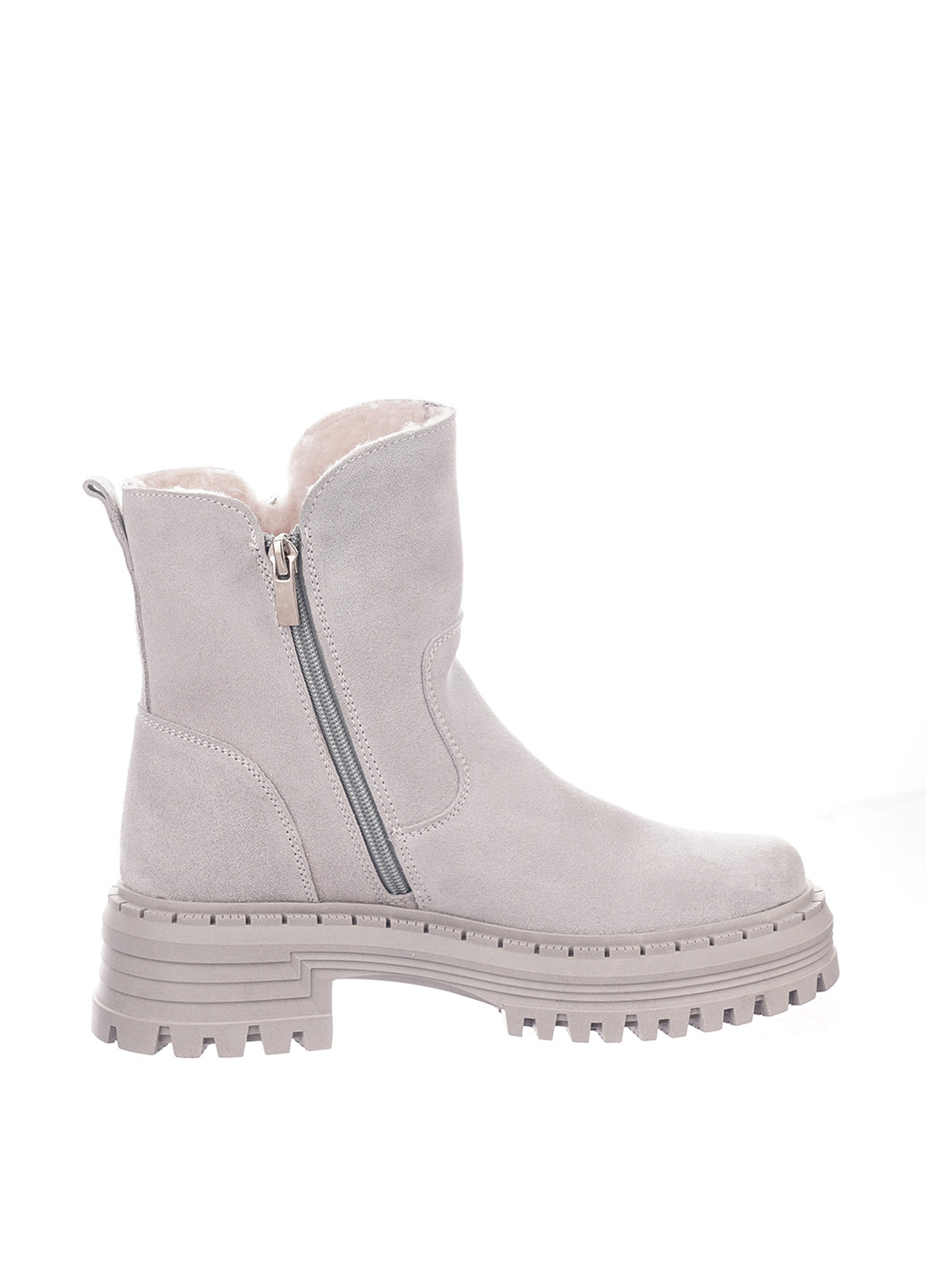 Зимние ботинки челси Bizoni с молнией из натуральной замши