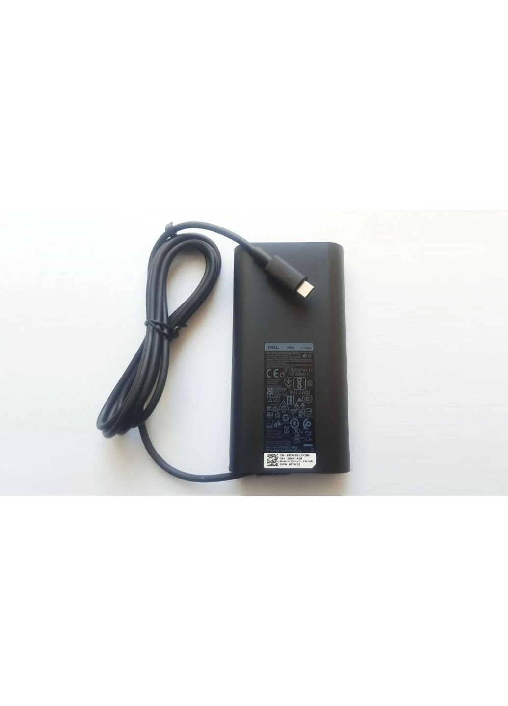 Блок питания к ноутбуку (A40338) Dell 90W 20V, TYPE-C, oval-корпус (250054315)