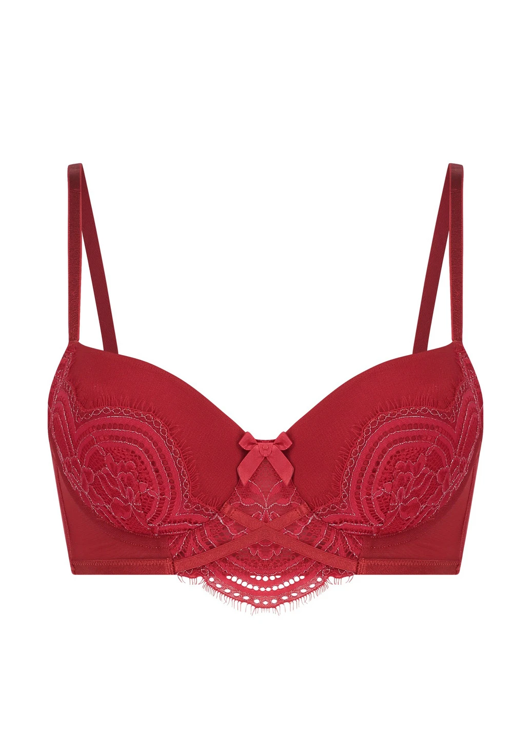 Червоний бюстгальтер Hunkemoller без кісточок поліамід